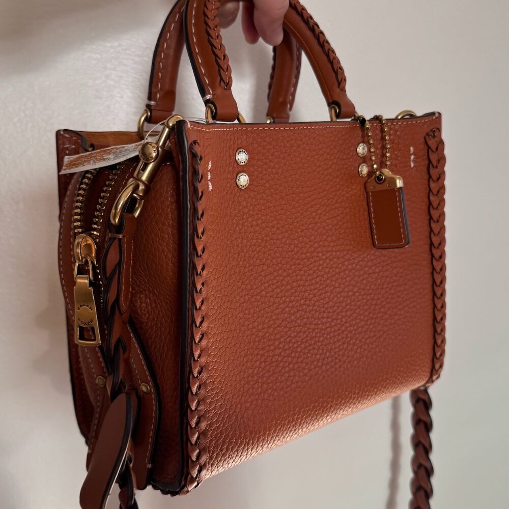 🎀 SOLD ✨ NWT 🎀 Coach Rogue 20 With Braid in Burnished Amber